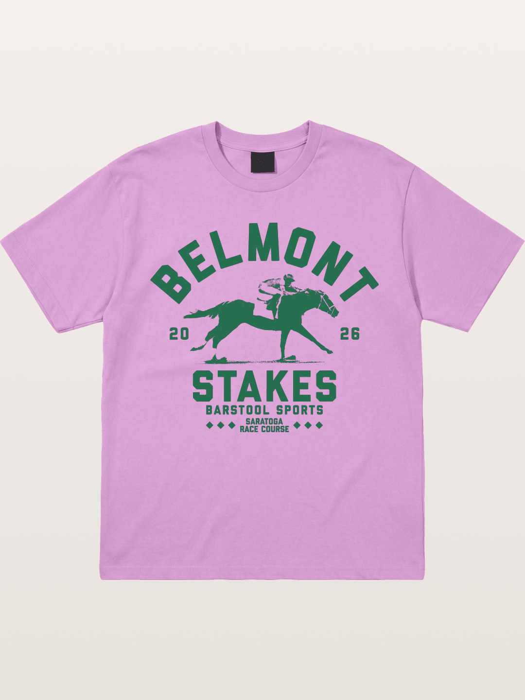 Belmont Stakes Horse Rider Silhouette Gildan T-shirt