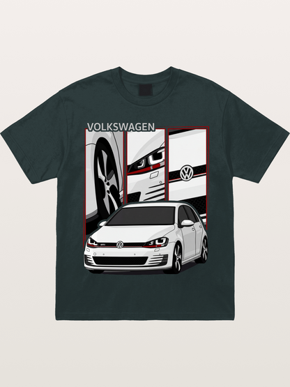 Volkswagen Golf MK7 GTI Front Gildan T-shirt