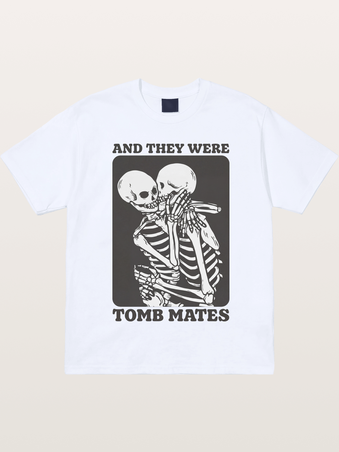 Tomb Mates Skeleton Couple Pride Gildan T-shirt