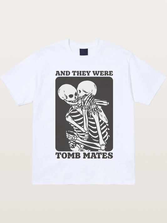 Tomb Mates Skeleton Couple Pride Gildan T-shirt