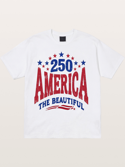 America The Beautiful Vintage Cotton T-shirt