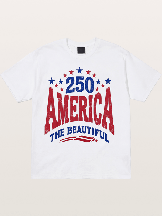 America The Beautiful Vintage Cotton T-shirt