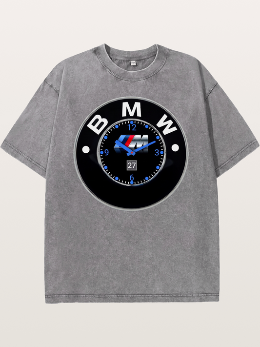 BMW M Clock Face Emblem Washed T-shirt