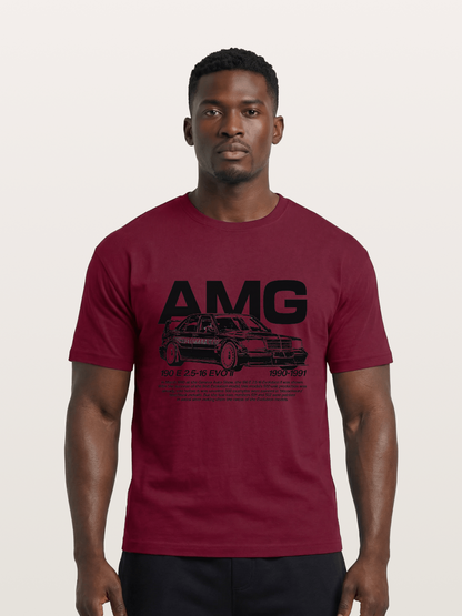 AMG 190E EVO Racing Car Art Gildan T-shirt