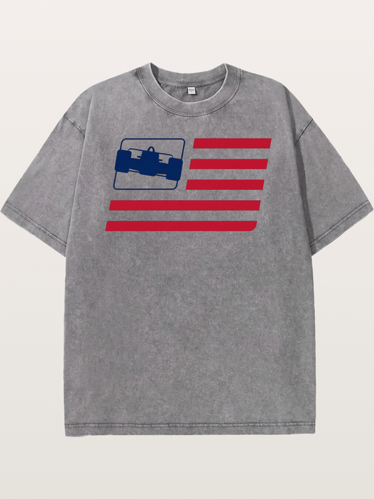 The Flag of Open Wheel Washed T-shirt