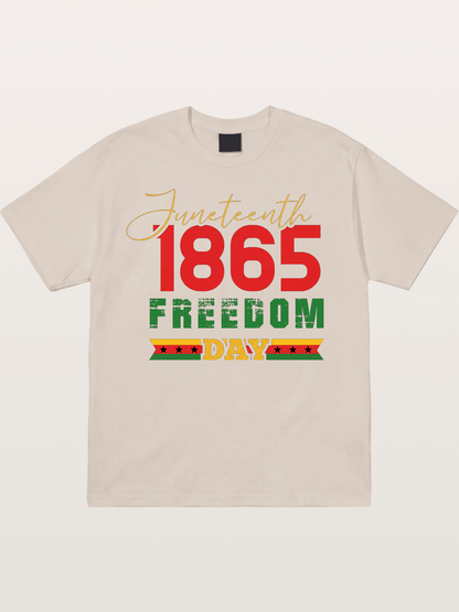 Juneteenth 1865 Freedom Day Cotton T-shirt