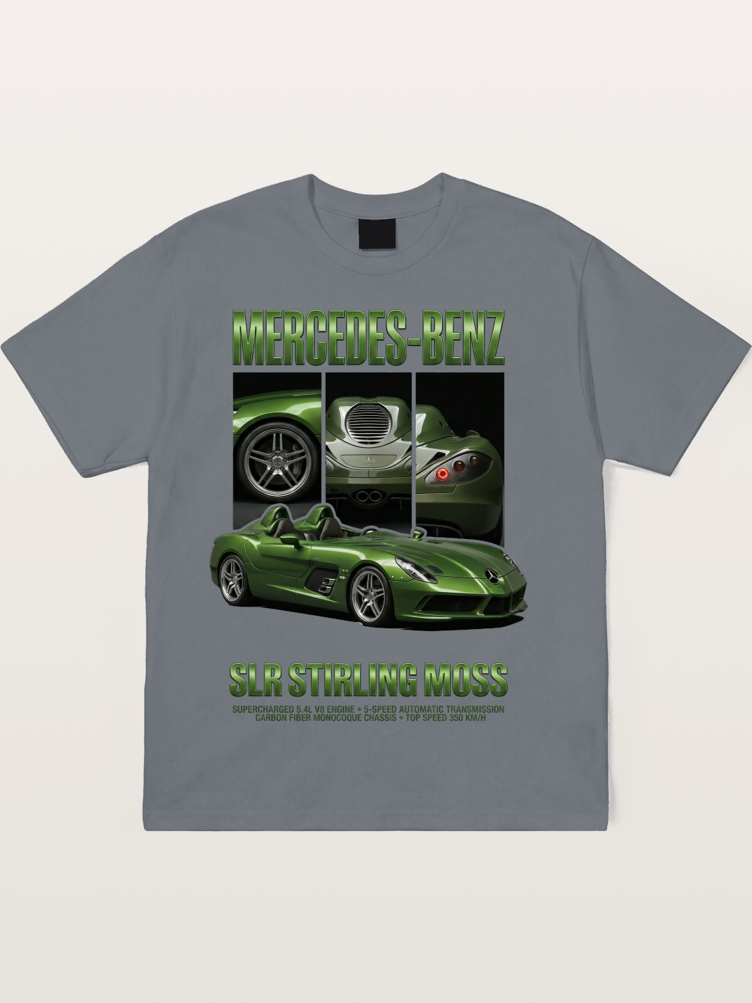 Mercedes SLR Stirling Moss Art Cotton T-shirt