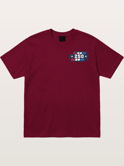 250th Anniversary Star Stripes Badge Gildan T-shirt