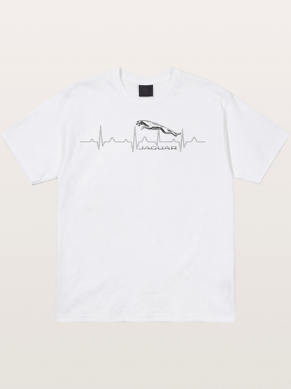 Jaguar Heartbeat Silhouette Cotton T-shirt