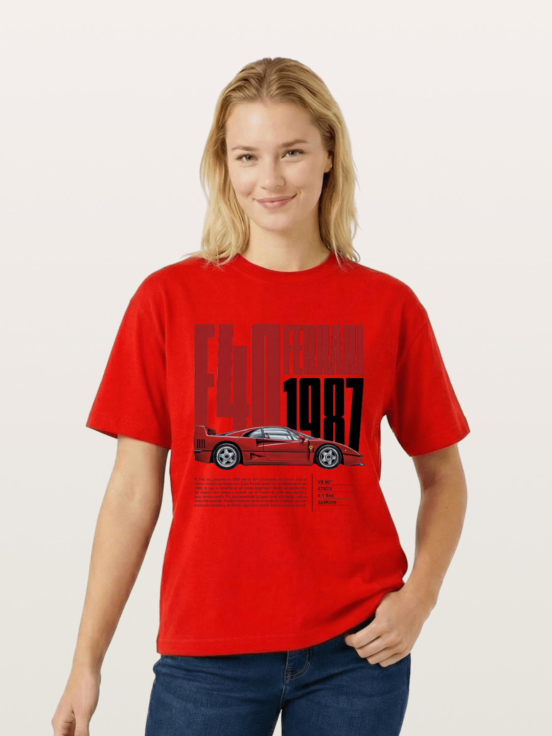 Golden Prancing Cotton T-shirt