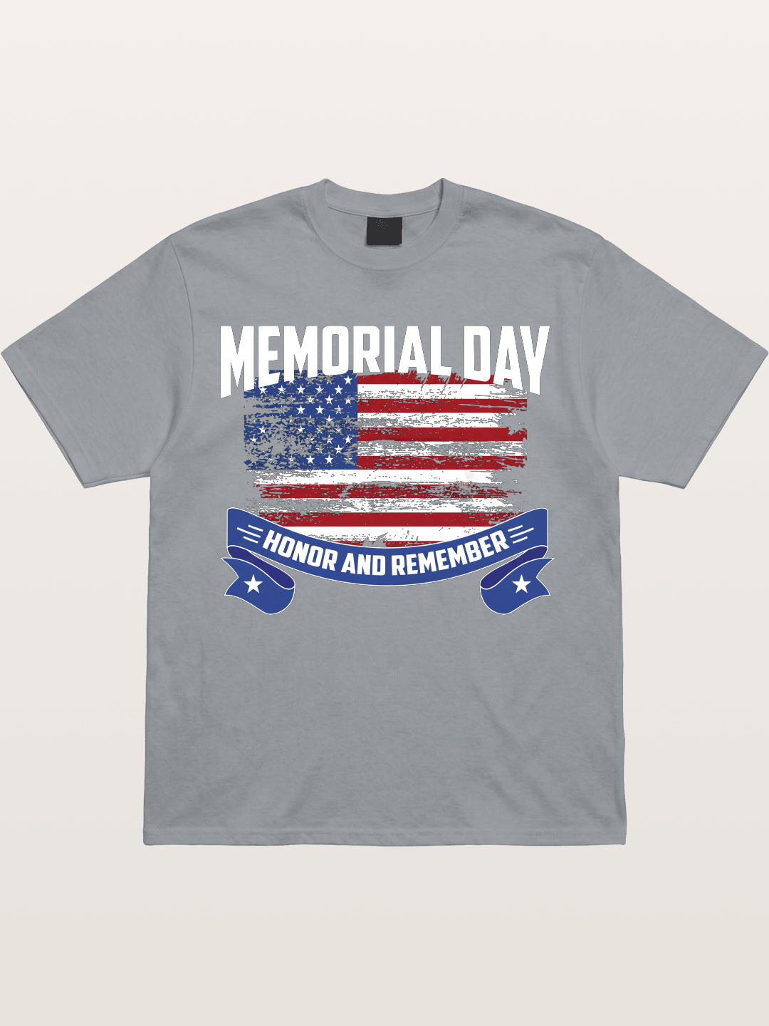 Honor and Remember Memorial Day Flag Gildan T-shirt