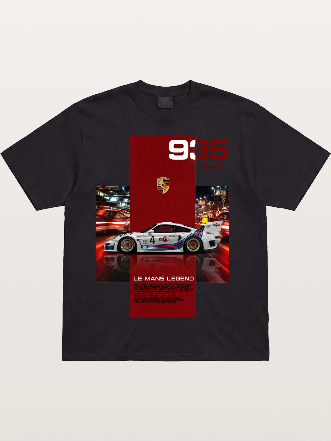 Porsche 935 Le Mans Legend Martini Cotton T-shirt