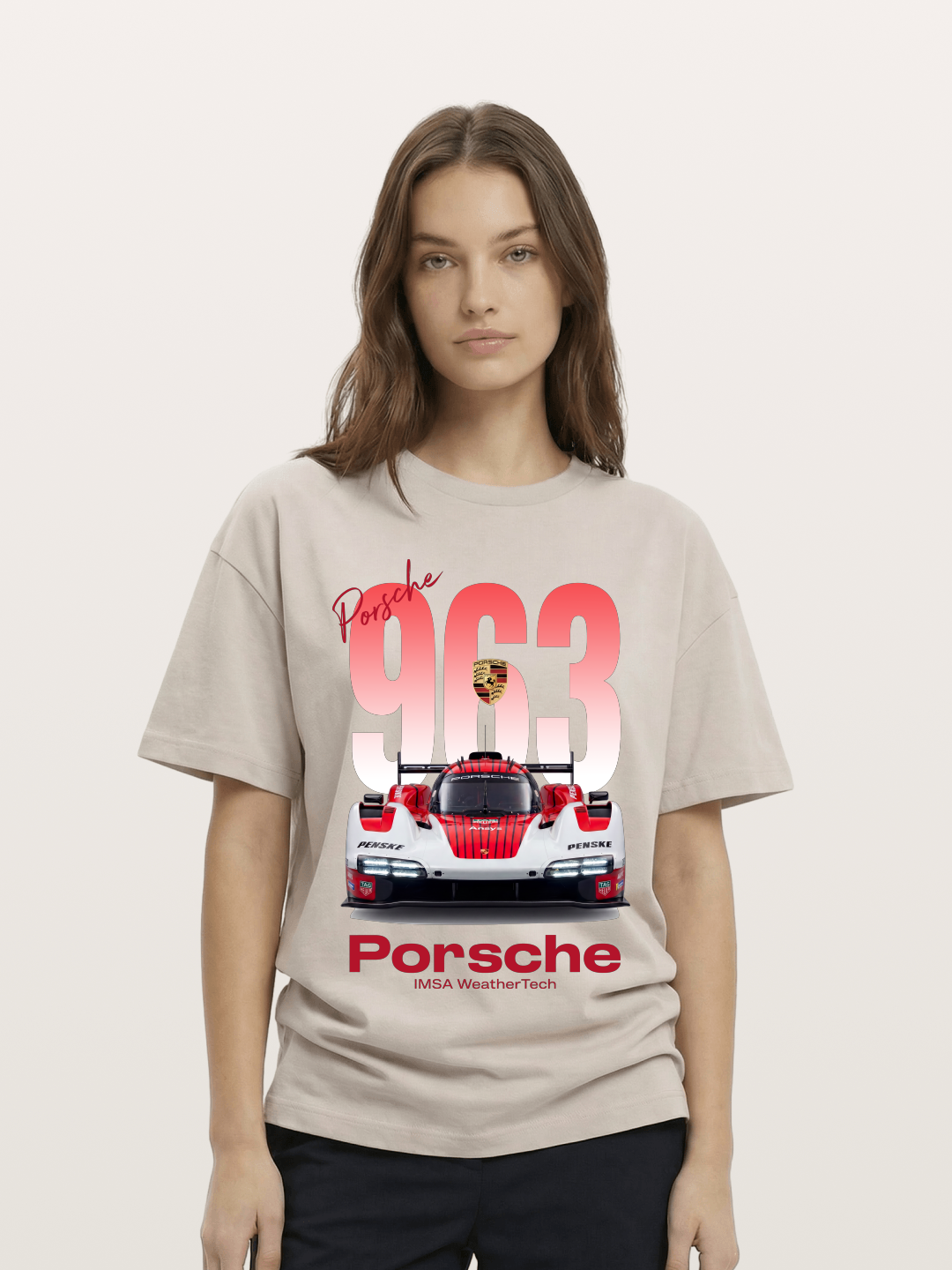 Porsche 963 IMSA WeatherTech Race Car Cotton T-shirt