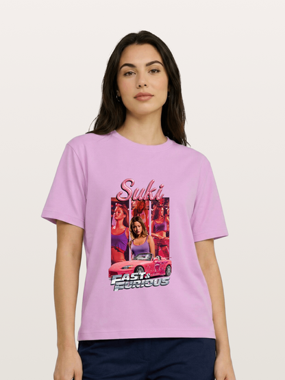 Fast & Furious Pink Crew Gildan T-shirt