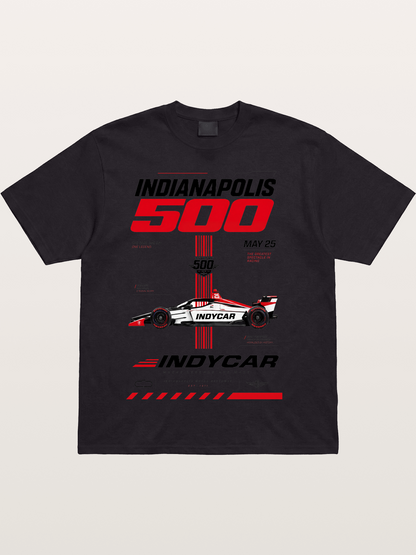 IndyCar Indianapolis 500 Poster Cotton T-shirt