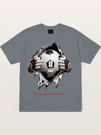 Soccer Ball Tear Effect 2026 Cotton T-shirt