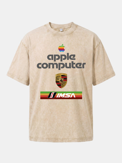 Apple IMSA Porsche Three Brand Combo Washed T-shirt