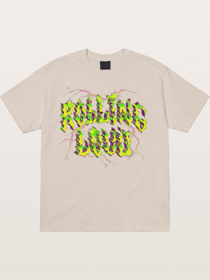 Rolling Loud Neon Lightning Art Cotton T-shirt