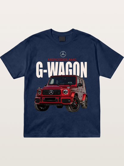 Red Mercedes G-Wagon Off-Road Cotton T-shirt