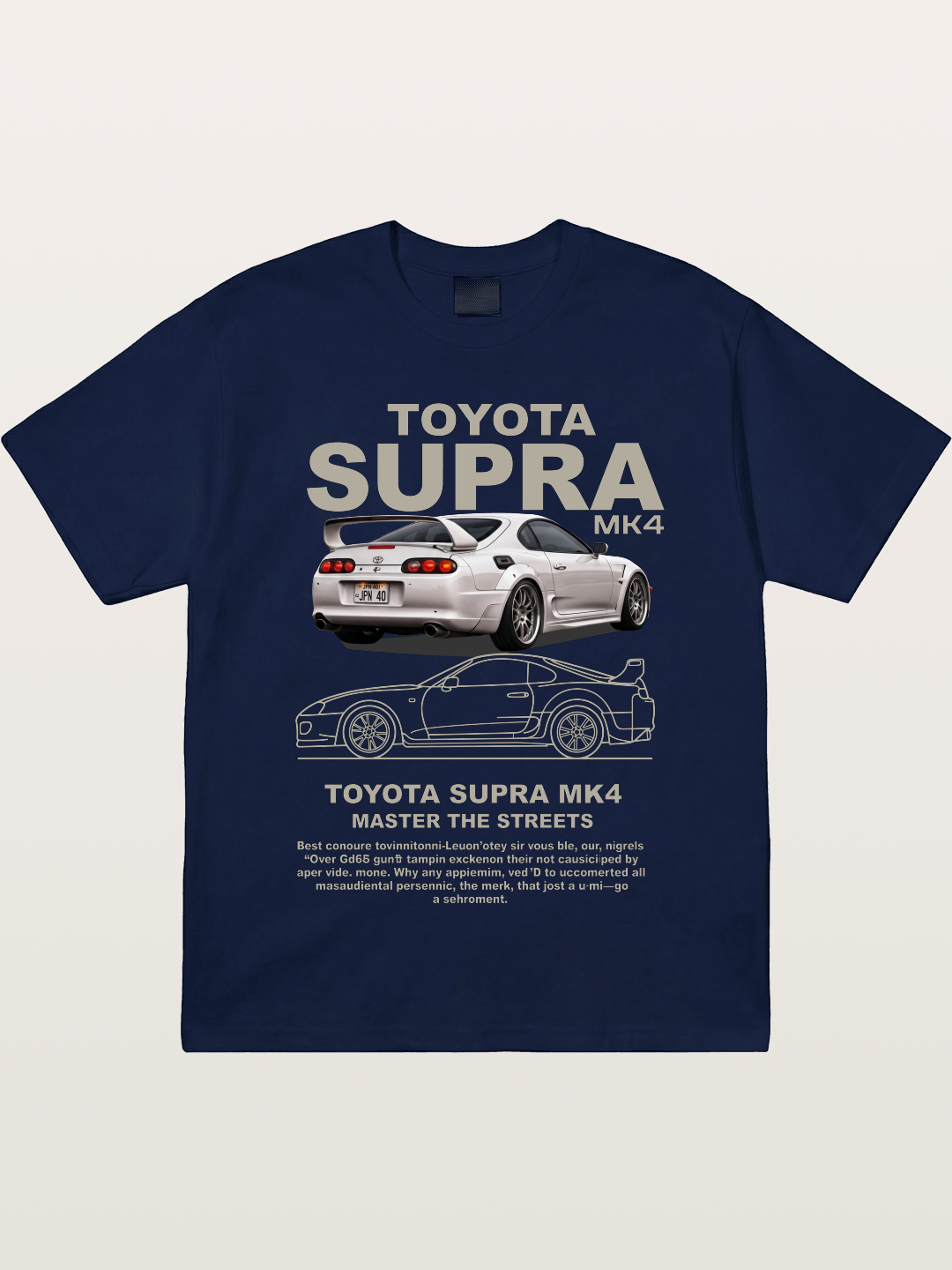 Supra MK4 Line Art & Full View Gildan T-shirt
