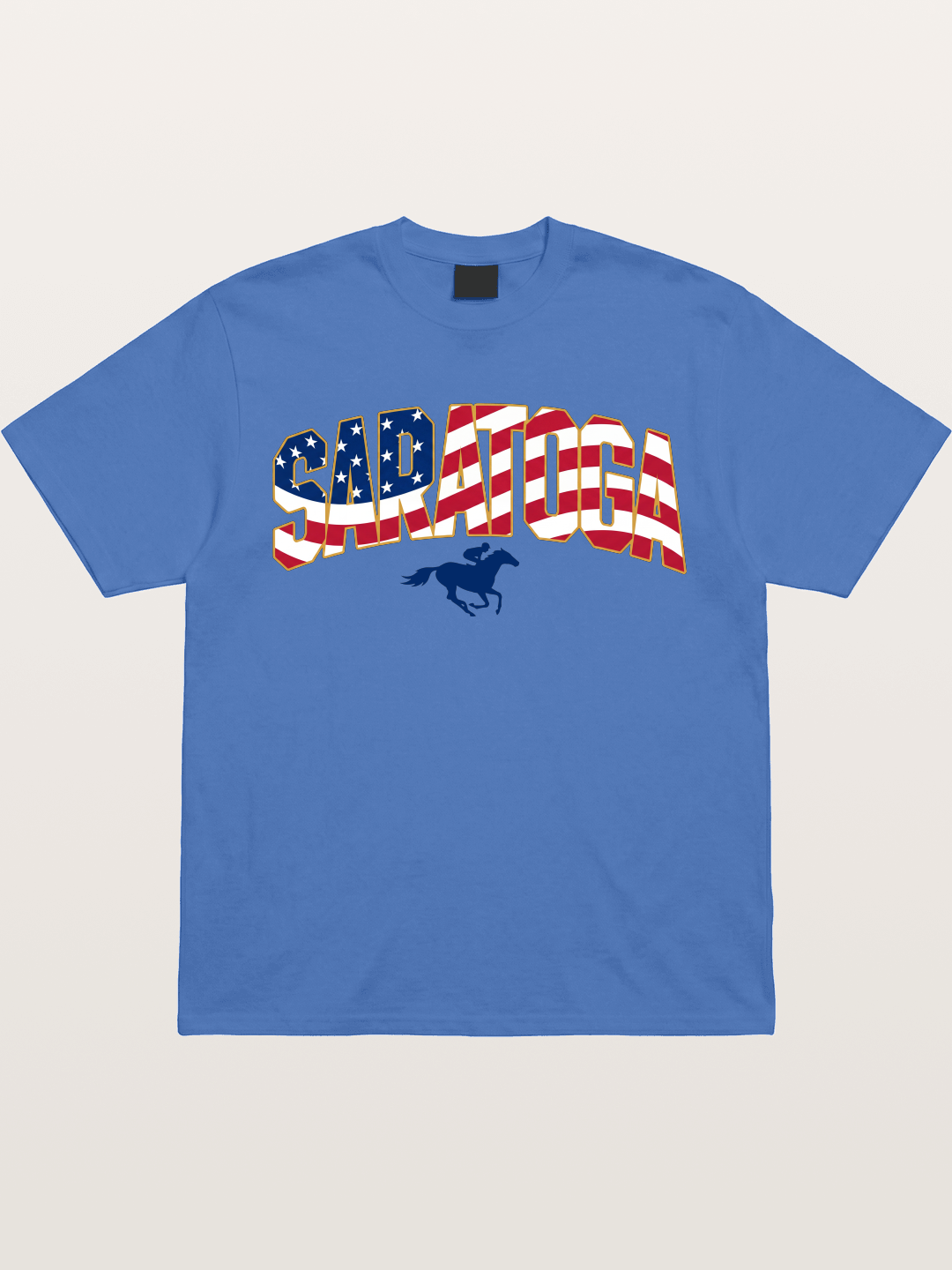 Saratoga Horse Racing American Colors Gildan T-shirt