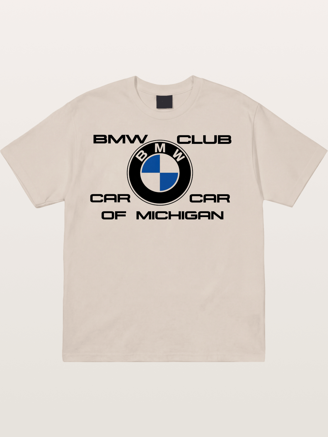 BMW Car Club Michigan Logo Cotton T-shirt