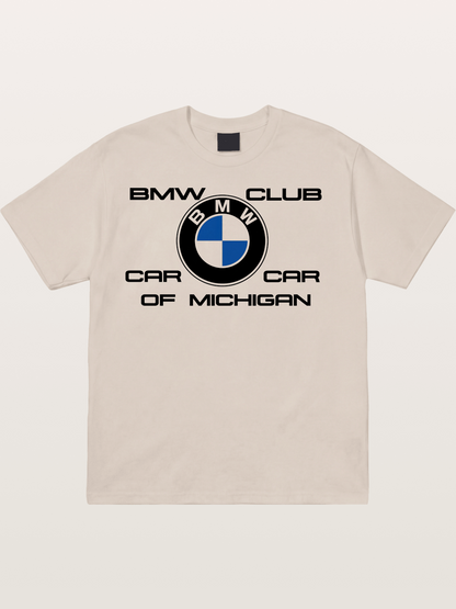 BMW Car Club Michigan Logo Cotton T-shirt