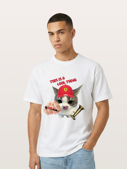 Ferrari Cat F1 Meme Gildan T-shirt