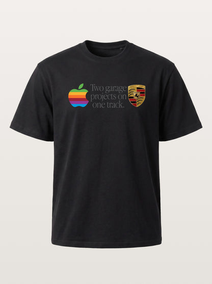 Rainbow Apple Porsche Garage Phrase Gildan T-shirt