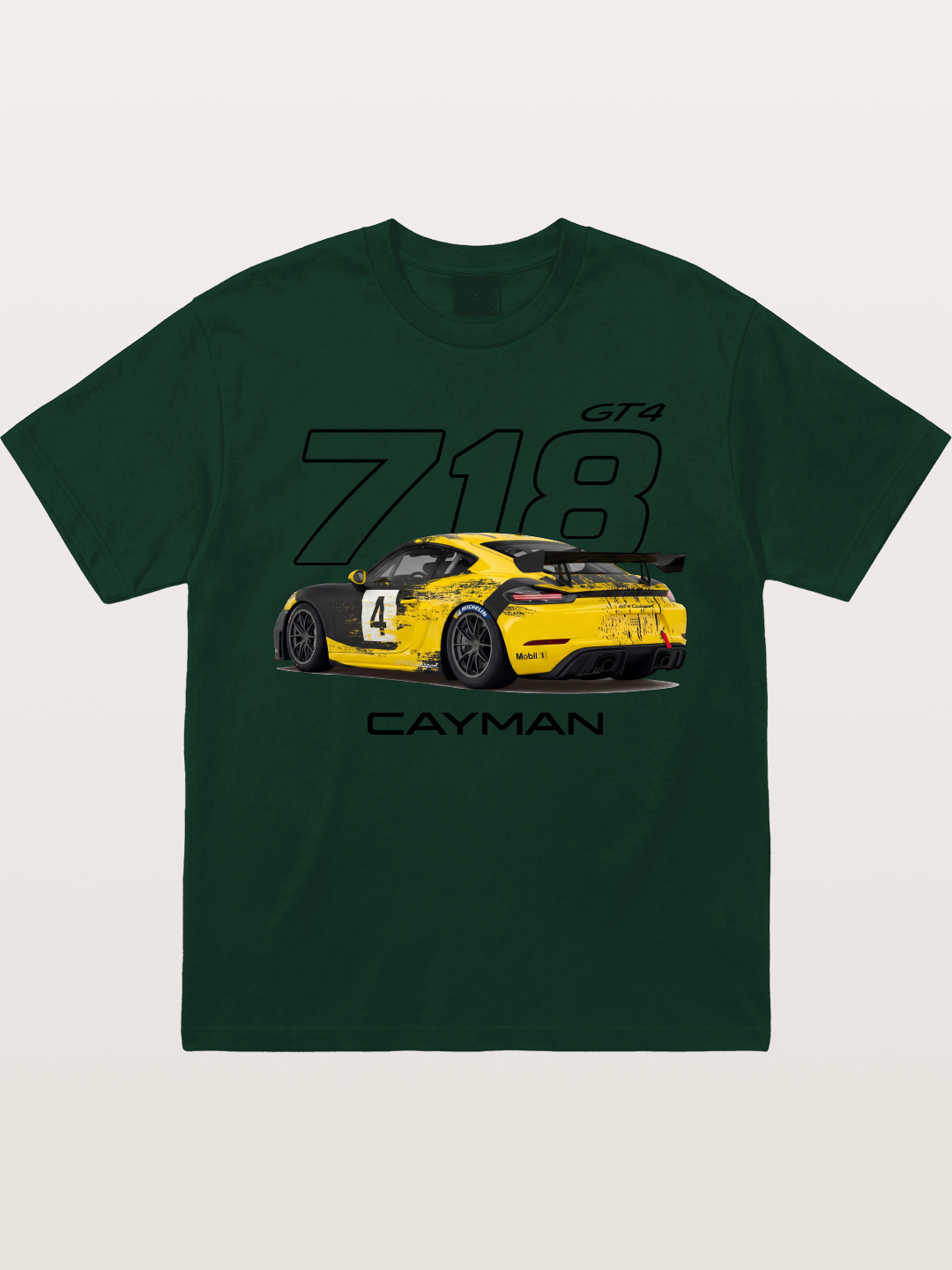 Porsche 718 Cayman GT4 Poster Gildan T-shirt