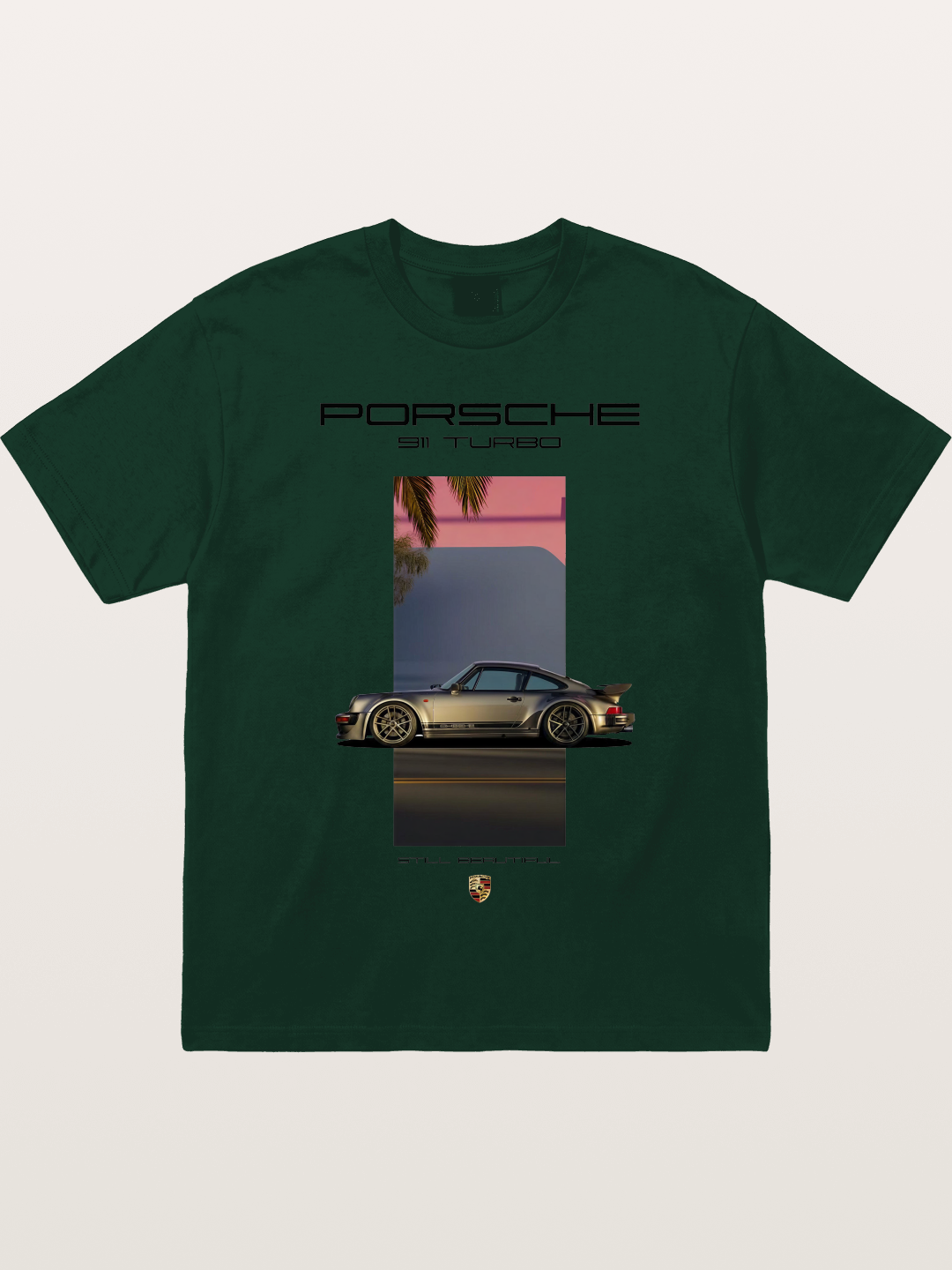 911 Turbo Retro Palm Print Gildan T-shirt