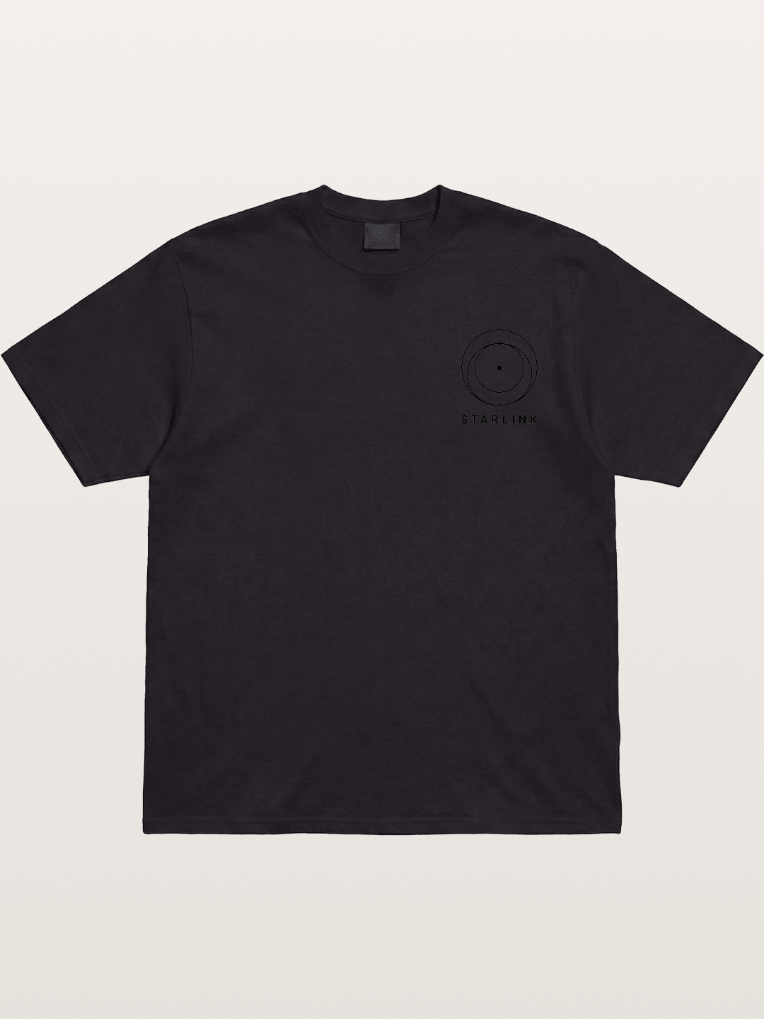Starlink Orbit Minimal Logo Cotton T-shirt