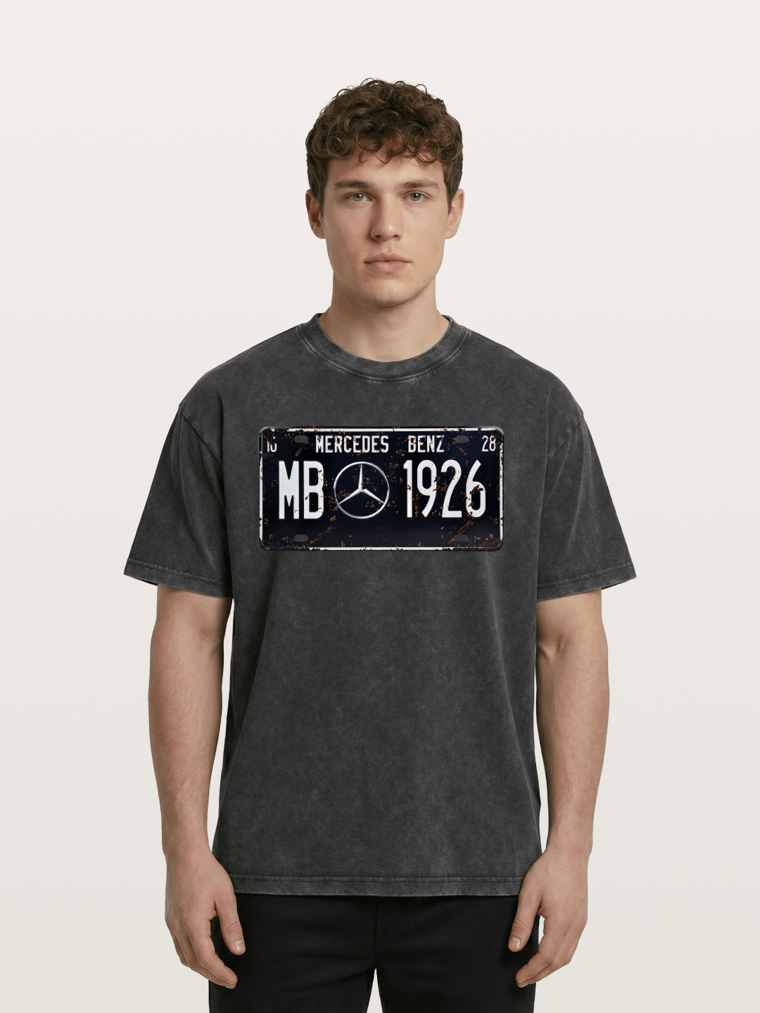 Commemorative license plate Washed T-shirt