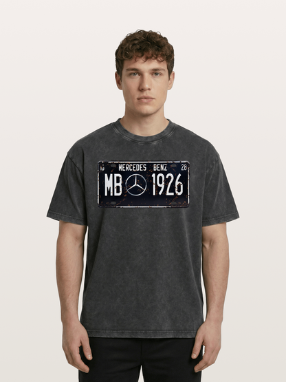 Commemorative license plate Washed T-shirt