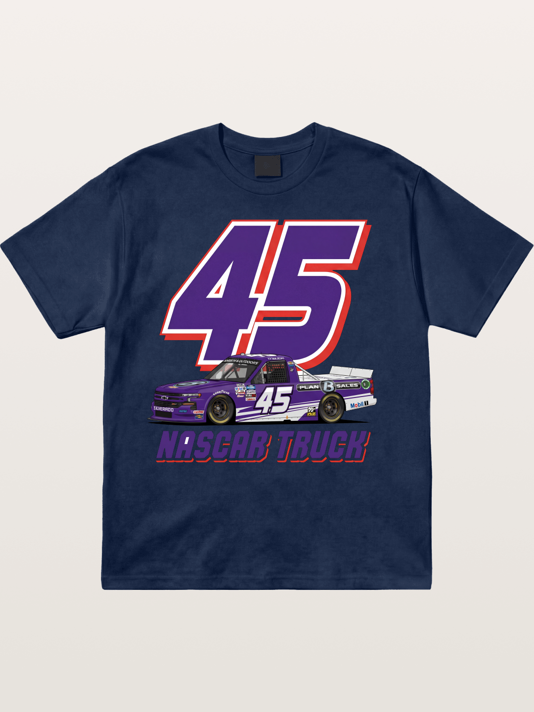 Purple 45 Racer Cotton T-shirt