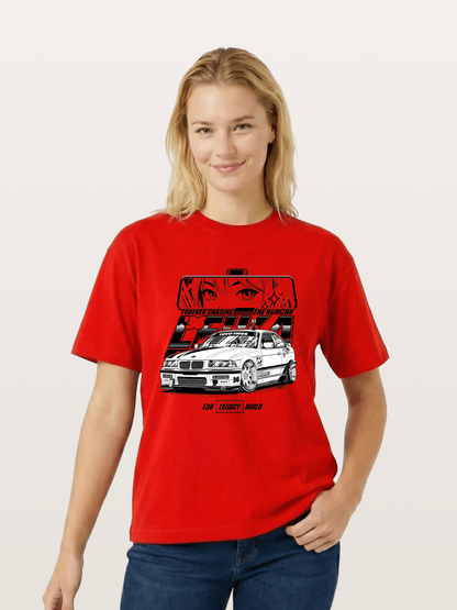 Vintage Race Car Cotton T-shirt