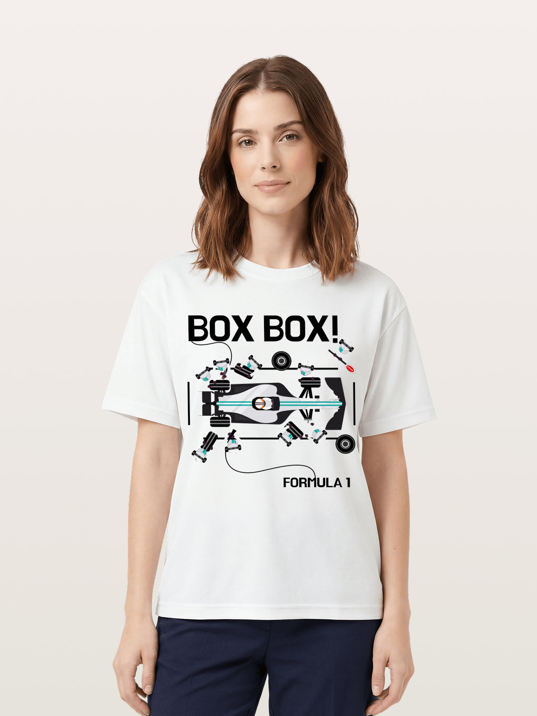 F1 Box Box Pit Stop Graphic Cotton T-shirt