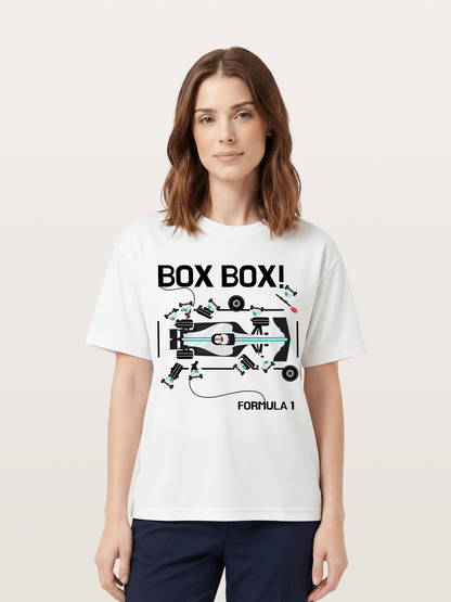 F1 Box Box Pit Stop Graphic Cotton T-shirt