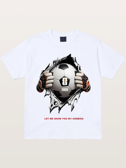 Soccer Ball Tear Effect 2026 Gildan T-shirt