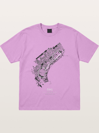Baku City Circuit F1 Map Gildan T-shirt