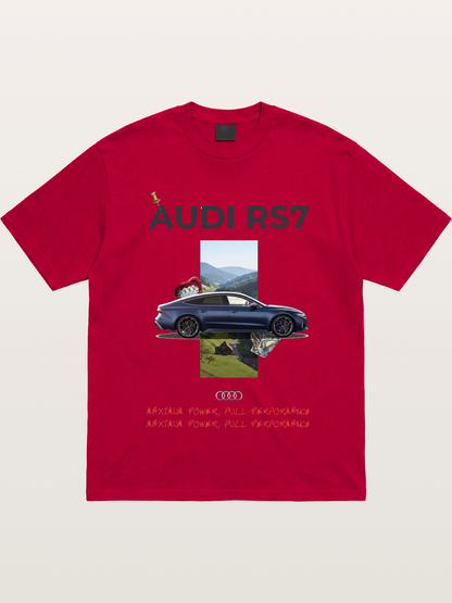 Audi RS7 Surreal Collage Art Gildan T-shirt