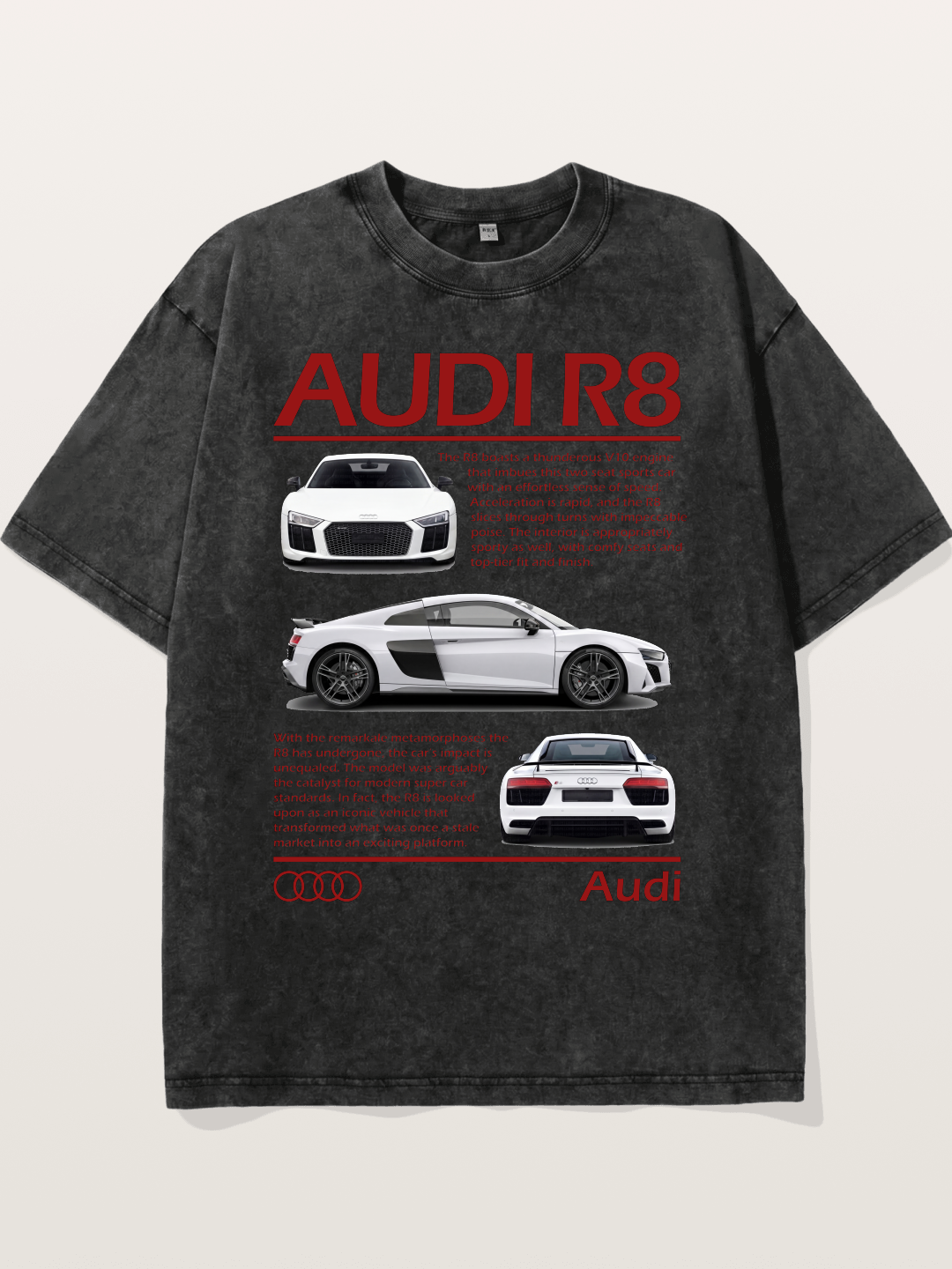 Audi R8 Multi Angle Showcase Washed T-shirt