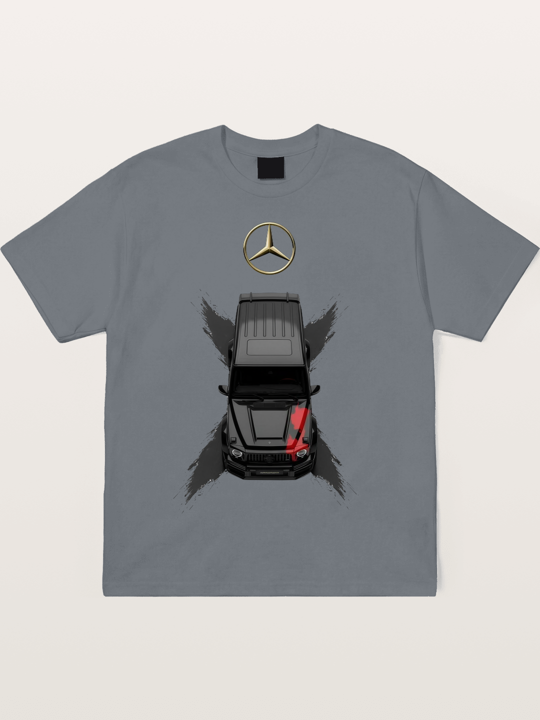 Mercedes Boxy Car Graphic Cotton T-shirt