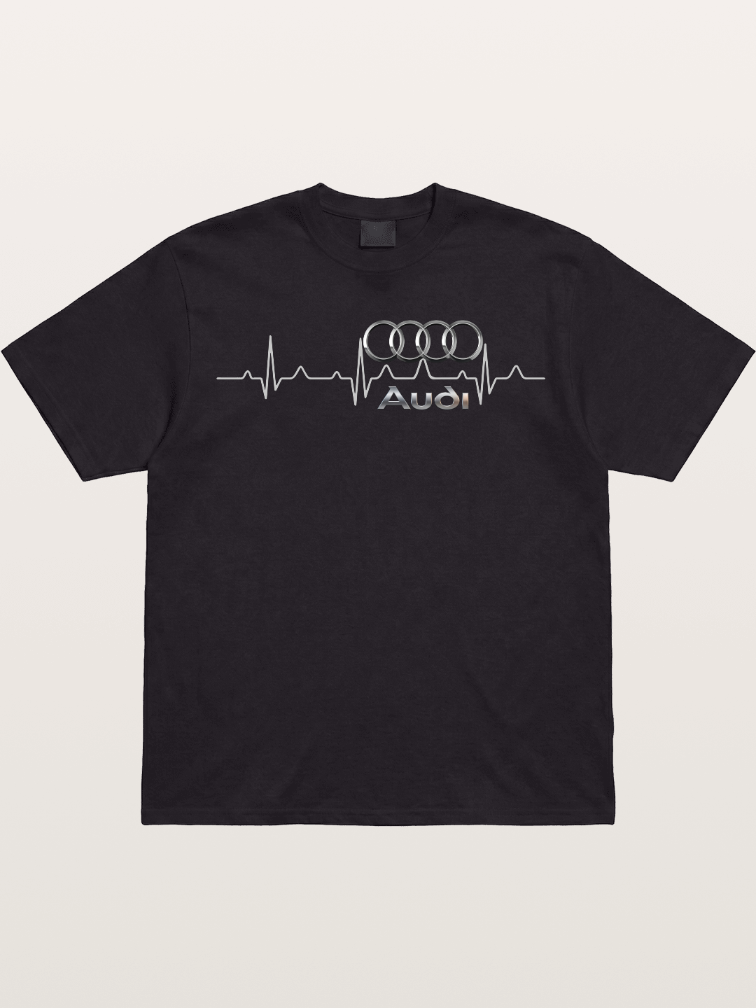 Audi Heartbeat Four Rings Gildan T-shirt