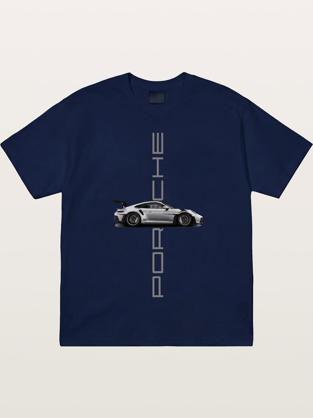Porsche 911 Vertical Text Design Gildan T-shirt