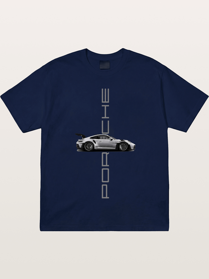 Porsche 911 Vertical Text Design Gildan T-shirt