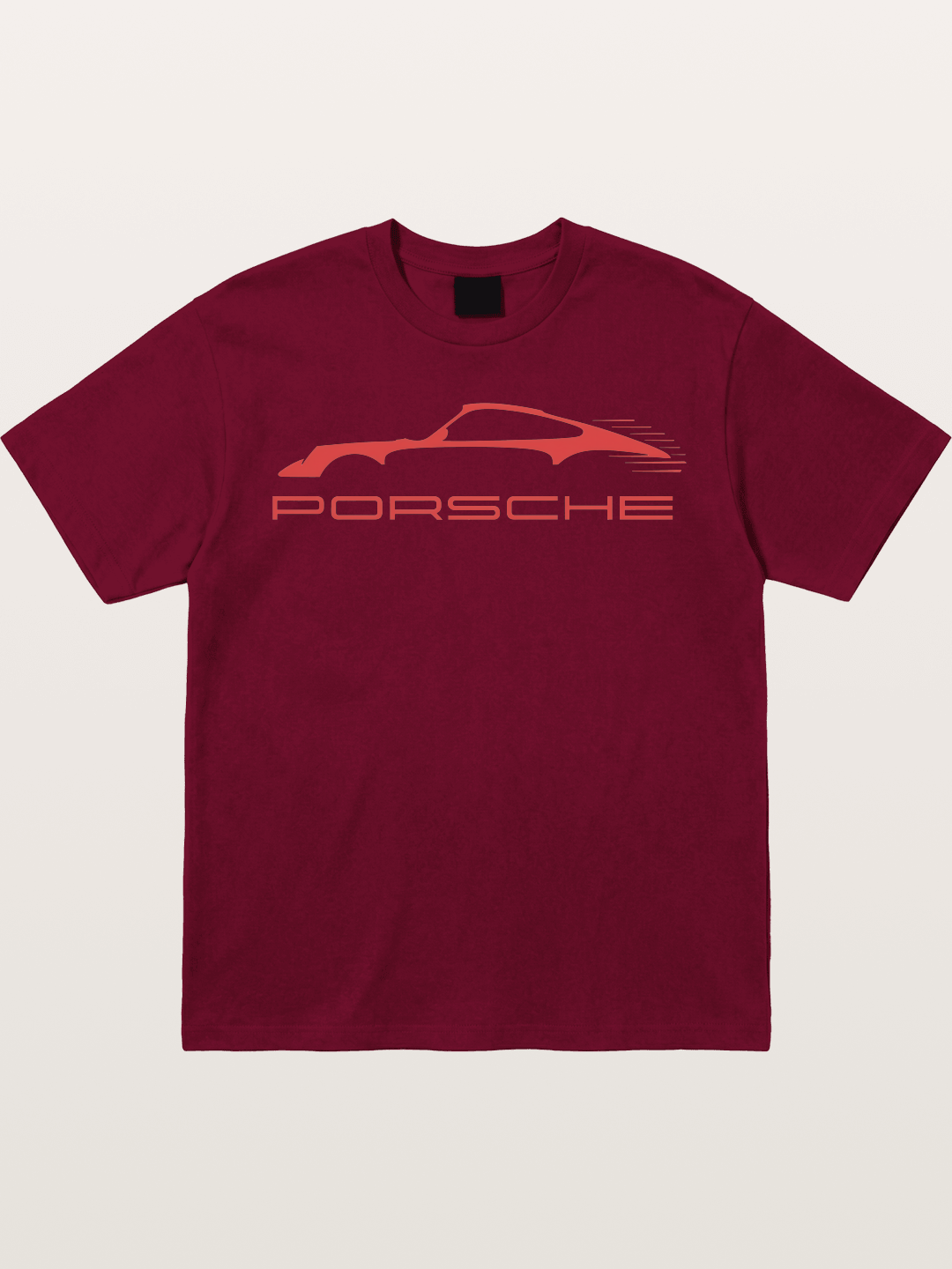Red Porsche Silhouette Art Gildan T-shirt