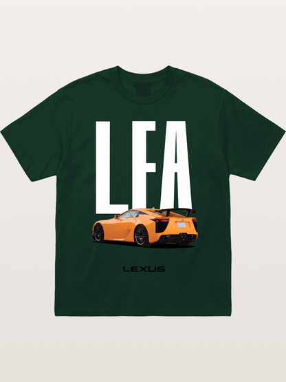 Orange Lexus LFA Rear Print Gildan T-shirt