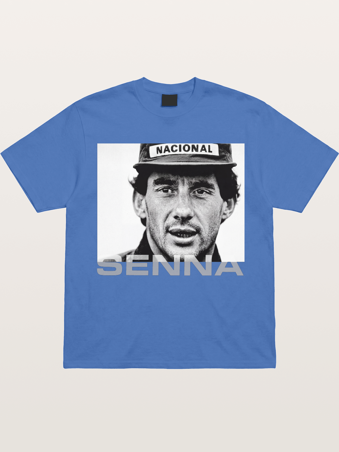 Ayrton Senna Black White Portrait Gildan T-shirt