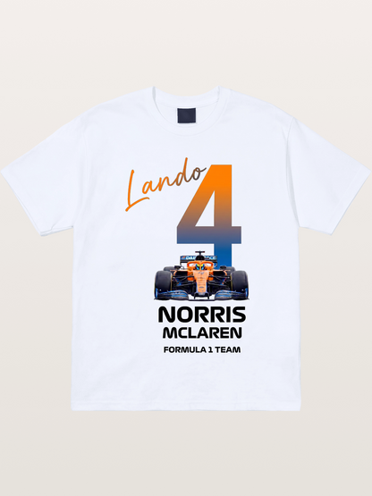 Lando Norris McLaren 4 Graphic Gildan T-shirt
